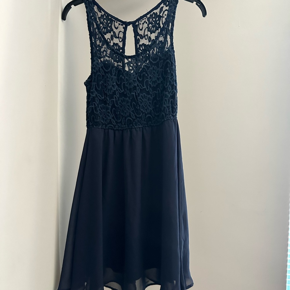 Rue21 Cocktail Dress with Lace Top, Deep Blue color